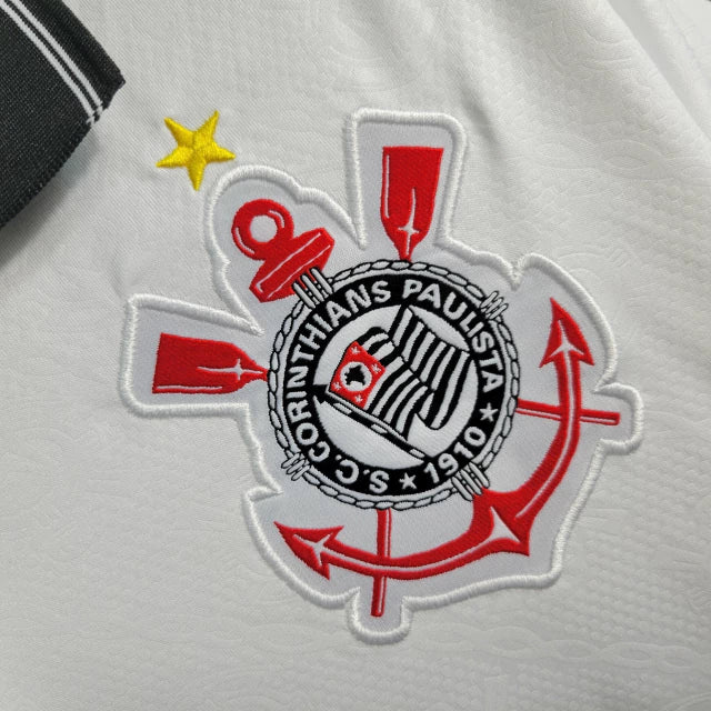 Camisa Corinthians Retrô I 1997 Torcedor Masculina - Branca