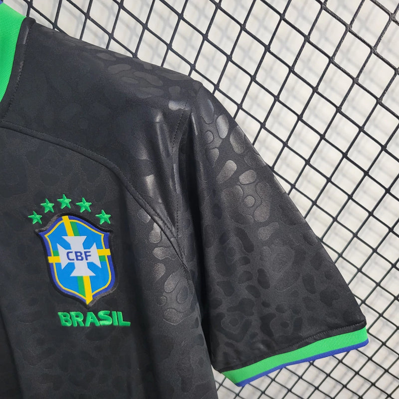 Camisa Brasil 2022/23 Torcedor Masculina Preta