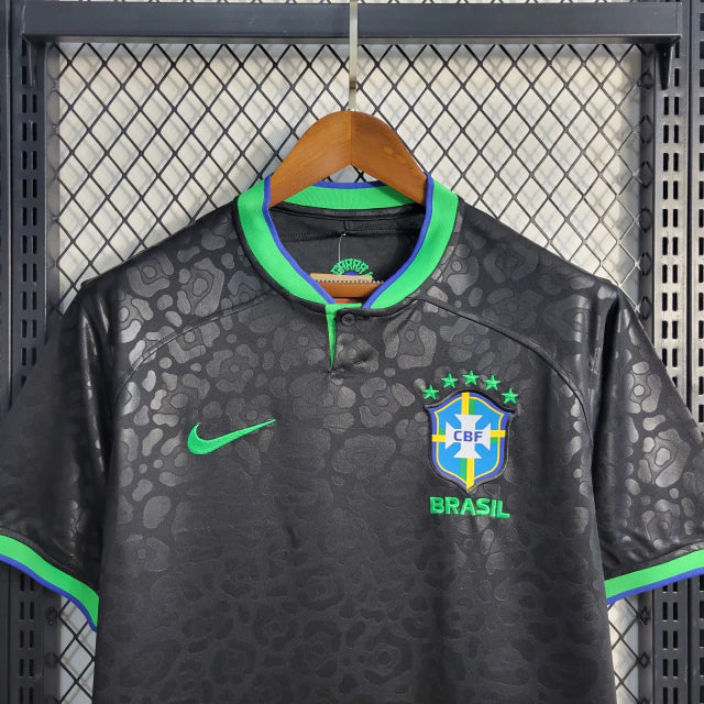 Camisa Brasil 2022/23 Torcedor Masculina Preta