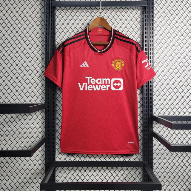 Camisa Manchester United I 2023/24 Torcedor Masculina